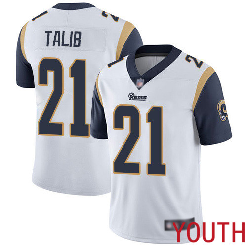 Los Angeles Rams Limited White Youth Aqib Talib Road Jersey NFL Football #21 Vapor Untouchable